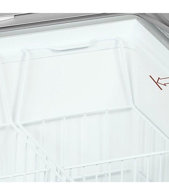 Vrieskist IC302SCEB | 264L | -24 tot -14 graden | Glazen schuifdeksel