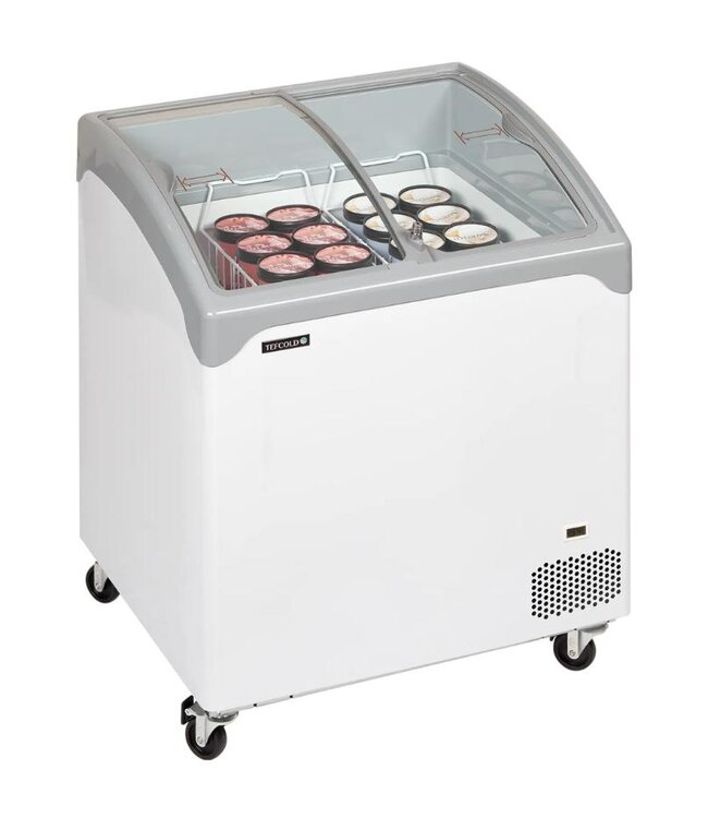 Vrieskist NIC201SCEB | 185L | -24 tot -14 graden | Glazen schuifdeksel