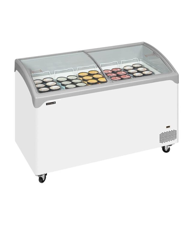 Vrieskist NIC402SCEB | 388L | -24 tot -14 graden | Glazen schuifdeksel