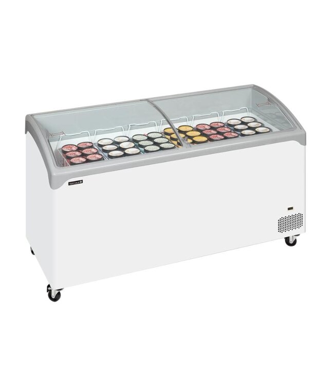 Vrieskist NIC501SCEB | 475L | -24 tot -14 graden | Glazen schuifdeksel