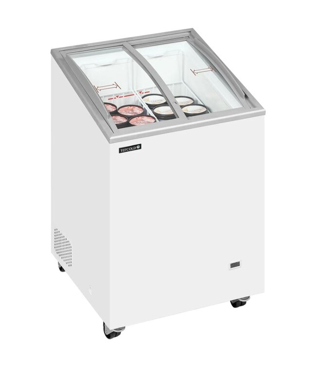 Vrieskist IC101SCEB LED | 100L | -24 tot -14 graden | Glazen schuifdeksel