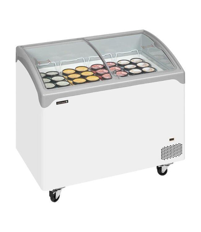 Vrieskist NIC302SCEB | 286L | -24 tot -14 graden | Glazen schuifdeksel