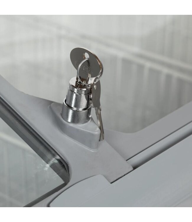 Vrieskist NIC302SCEB | 286L | -24 tot -14 graden | Glazen schuifdeksel