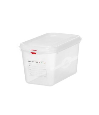 Hendi Voedseldoos | 1/4GN | 4,3L | HACCP | Incl. kleurclips | (H)150mm