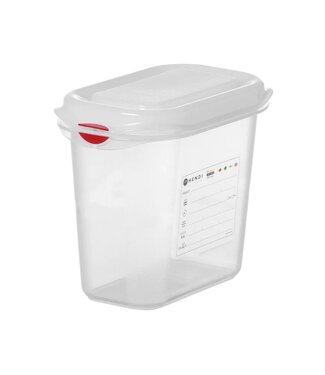 Hendi Voedseldoos | 1/9GN | 1,5L | HACCP | Incl. kleurclips | (H)150mm