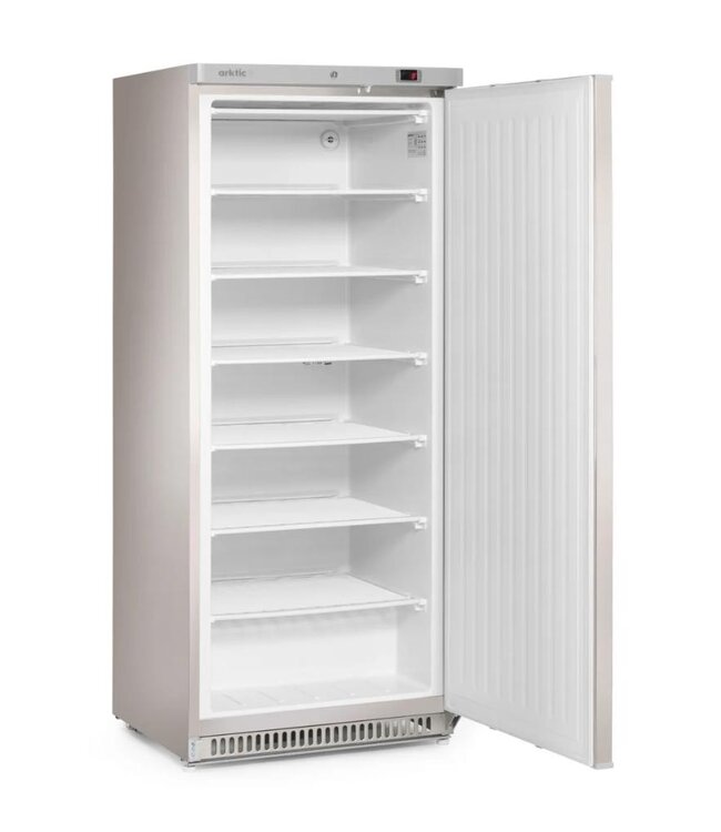 Vrieskast Budget Line | 600L | Enkeldeurs | Hoog model | RVS | (H)190x(B)77,5x(D)71cm
