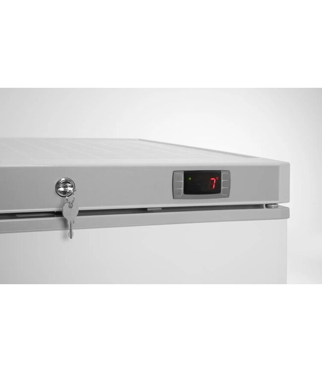 Vrieskast Budget Line | 200L | Enkeldeurs | Laag model | Wit | (H)83,8x(B)65,5x(D)58,9cm