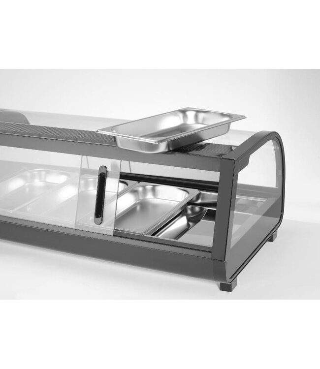 Sushi displaykoelvitrine | 4x 1/3GN | 117,7cm breed