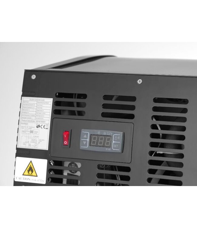 Sushi displaykoelvitrine | 4x 1/3GN | 117,7cm breed