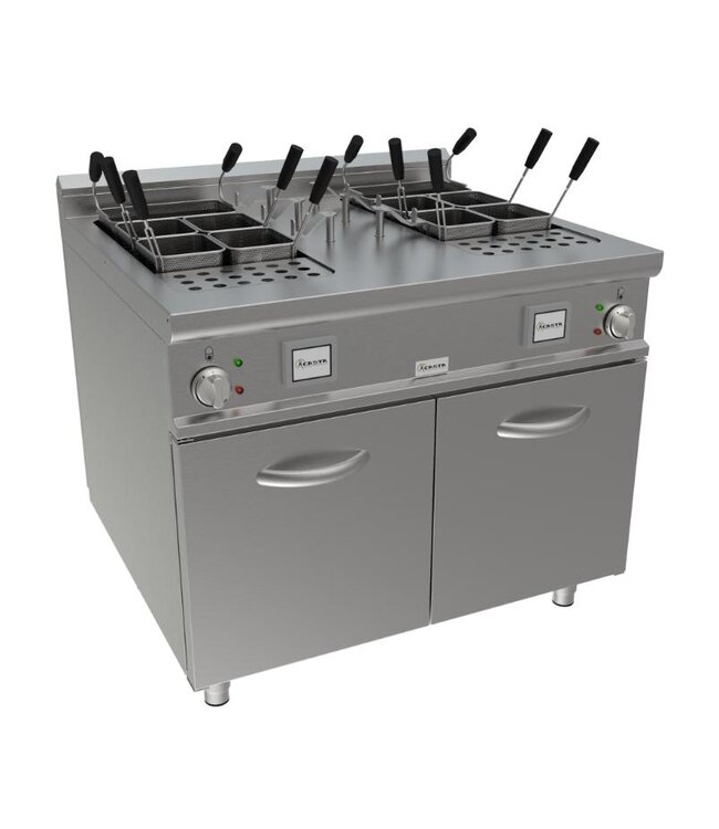 Pastakoker Lady Q 900 | 40+40L | 6x 1/3GN | Staand model | Elektrisch | 25,2kW