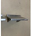 Occasion: RVS Wandplanken met 2 beugels | Breedte 35cm | Diepte 24,5cm | 2 Stuks