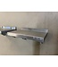 Occasion: RVS Wandplanken met 2 beugels | Breedte 35cm | Diepte 24,5cm | 2 Stuks