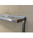 Occasion: RVS Wandplank met 2 versterkte beugels | Breedte 126cm | Diepte 20cm