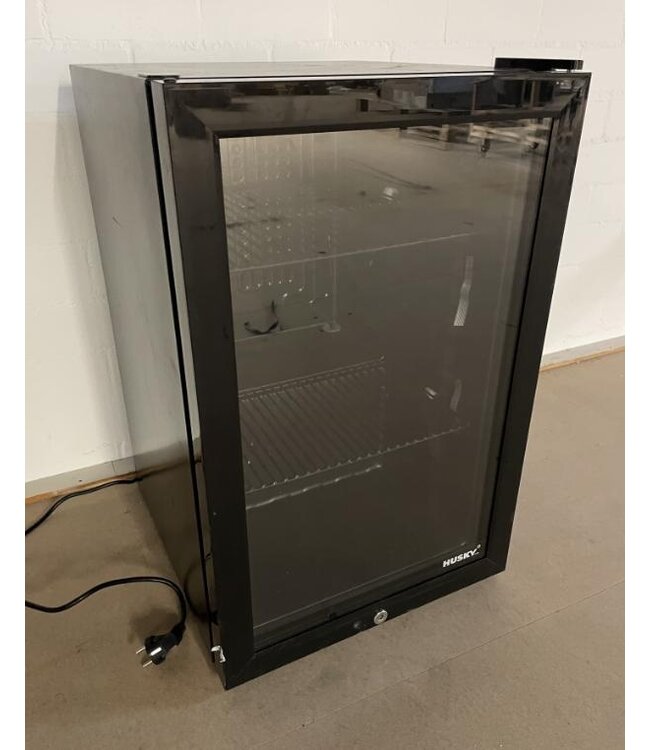 Occasion: Set Koelkasten glasdeur zwart | 71L | (H)69x(B)43x(D)48cm