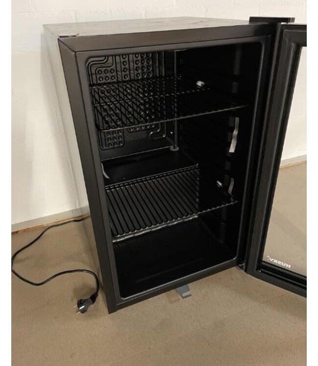 Occasion: Set Koelkasten glasdeur zwart | 71L | (H)69x(B)43x(D)48cm