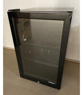 Husky Occasion: Set Koelkasten glasdeur zwart | 71L | (H)69x(B)43x(D)48cm