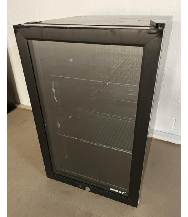 Occasion: Set Koelkasten glasdeur zwart | 71L | (H)69x(B)43x(D)48cm