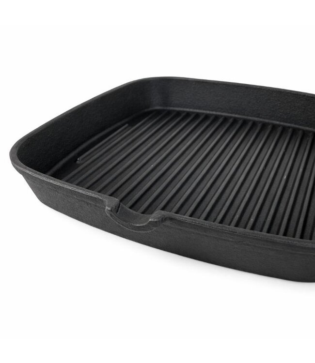Grillpan gietijzer - 23cm - Geschikt voor inductie