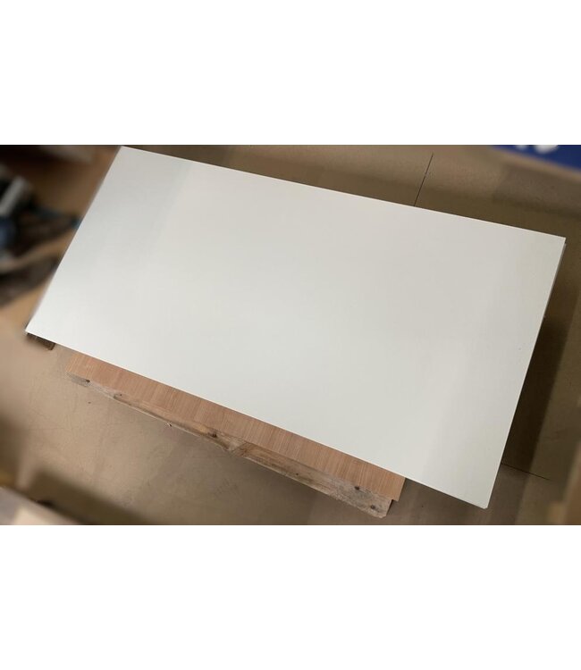 Occasion: Tafelbladen set | 3 Stuks | 1x Rond + 2x Rechthoekig | Wit