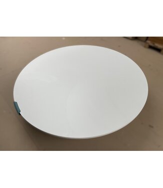 Occasion: Tafelbladen set | 3 Stuks | 1x Rond + 2x Rechthoekig | Wit