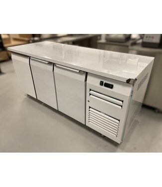 Occasion: Koelwerkbank | 3 Deurs | RVS | (H)85x180x70cm