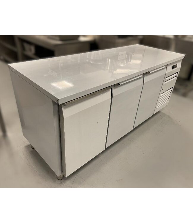 Occasion: Koelwerkbank | 3 Deurs | RVS | (H)85x180x70cm