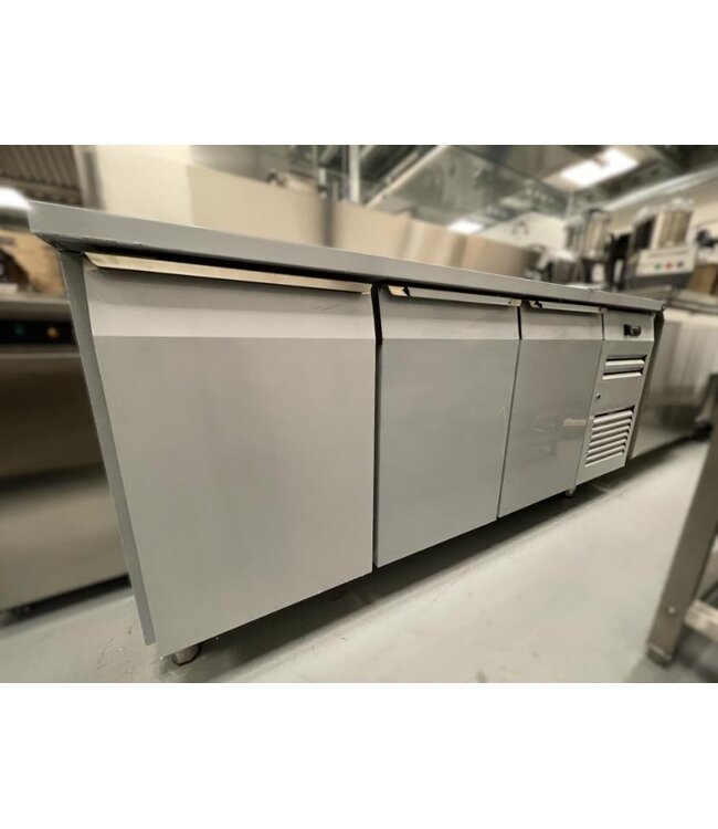 Occasion: Koelwerkbank | 3 Deurs | RVS | (H)85x180x70cm