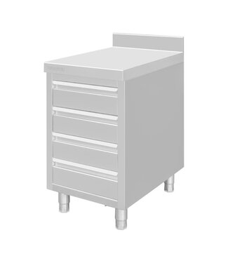 Werkbank - achteropstand en 4 lades - 50(B)x70(D)cm