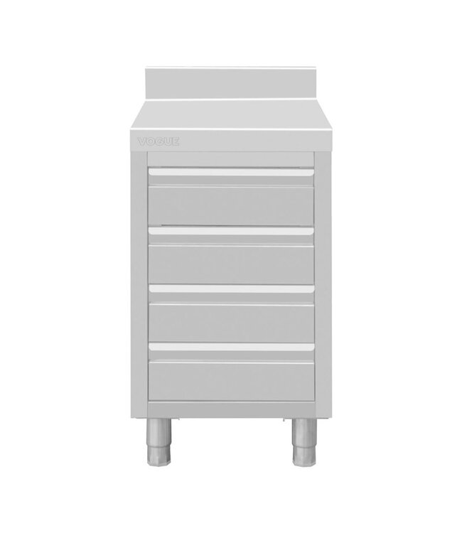 Werkbank - achteropstand en 4 lades - 50(B)x70(D)cm