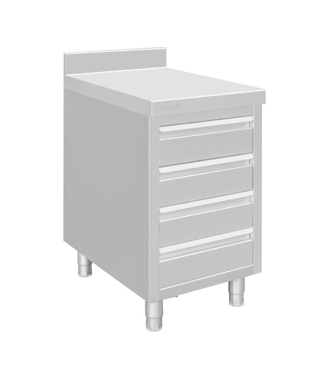 Werkbank - achteropstand en 4 lades - 50(B)x70(D)cm