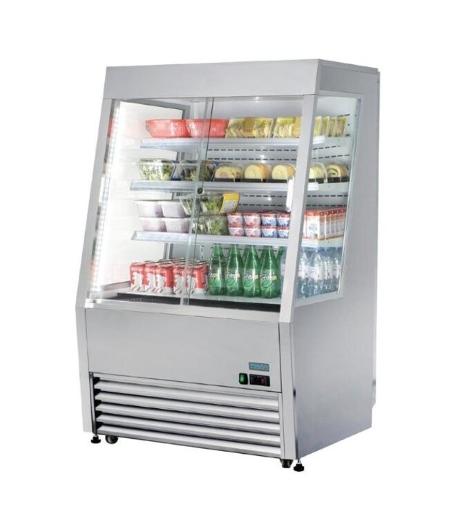 Staande koelvitrine | met schuifdeuren | (H)145x(B)91,8x(D)79,2