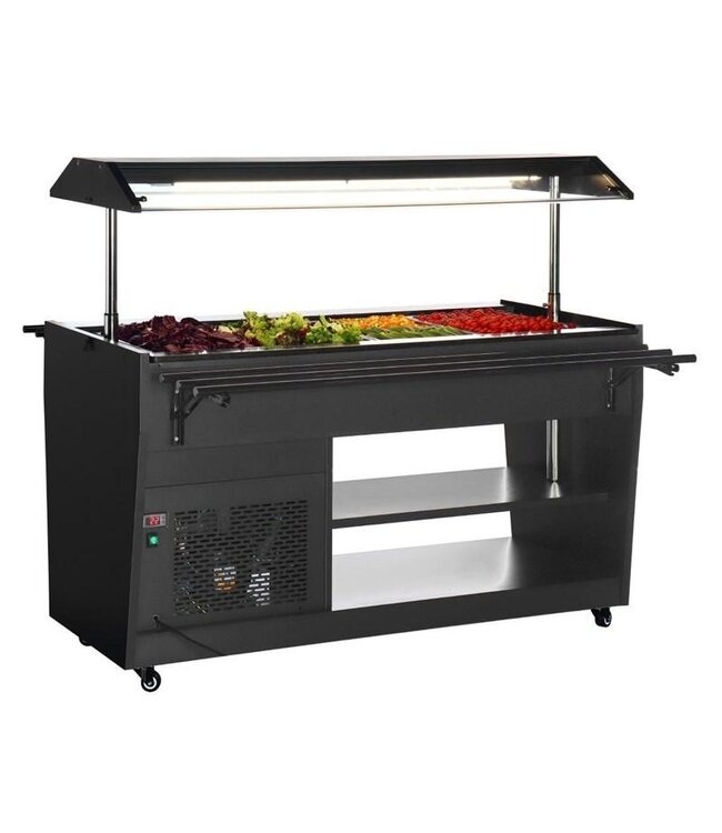 Buffetbar koeling | 4x 1/1GN | Zelfservice