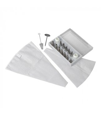 Sierspuitmondjes set roestvrijstaal 18 delig