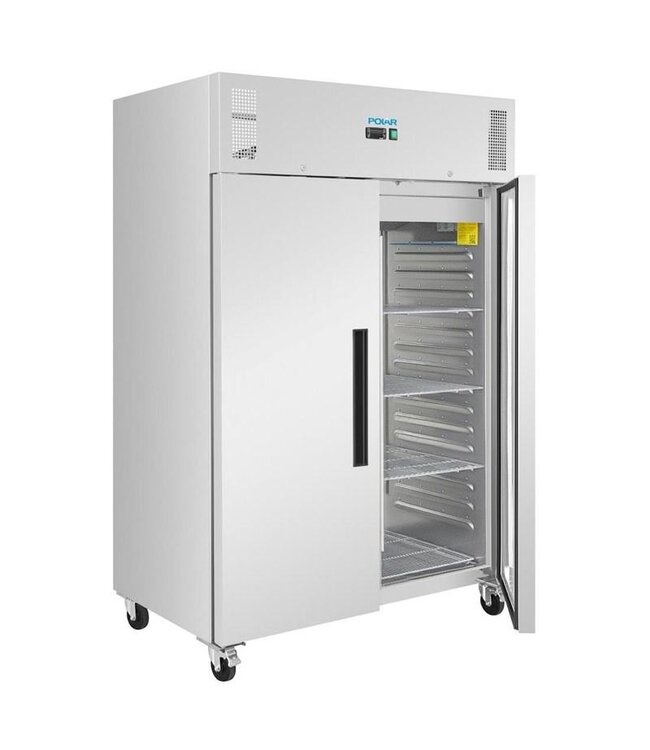 Koelkast RVS | 2/1GN | 1200L | (H)209x(B)134x(D)87,5cm