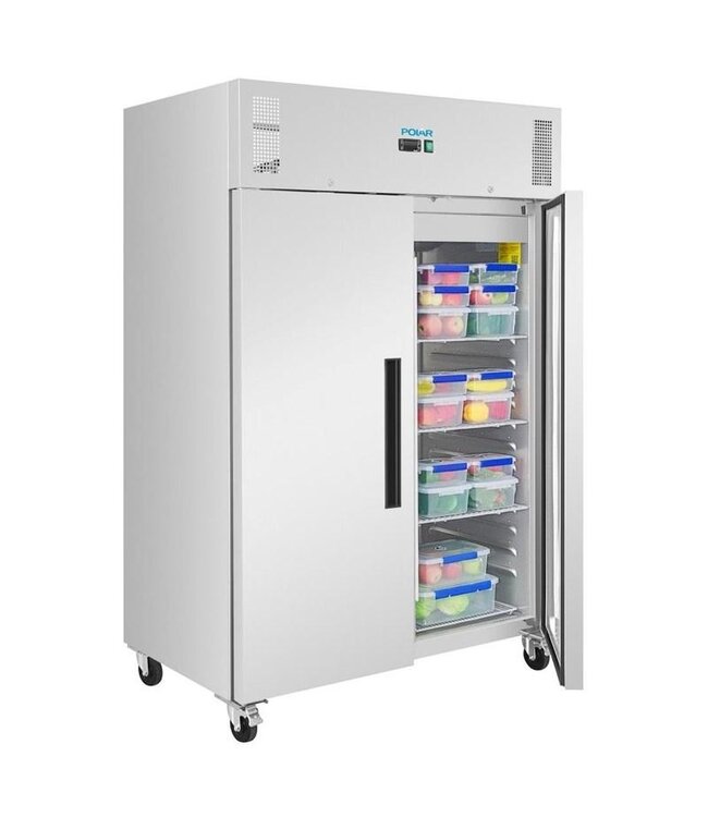 Koelkast RVS | 2/1GN | 1200L | (H)209x(B)134x(D)87,5cm