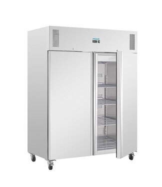 Polar Vriezer Pro | Dubbeldeurs | 2/1GN | 1300L | (H)209x142x87,5cm