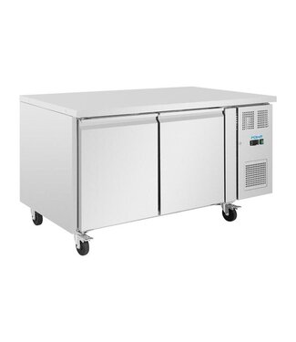 Polar Koelwerkbank RVS | 2 Deurs | 60x40cm | 427L | (H)86x(B)151x(D)80cm