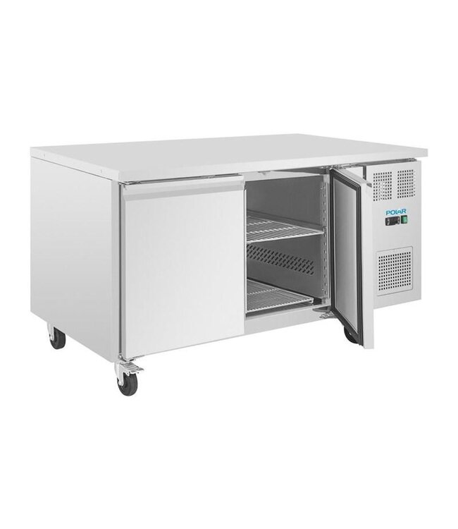 Koelwerkbank RVS | 2 Deurs | 60x40cm | 427L | (H)86x(B)151x(D)80cm