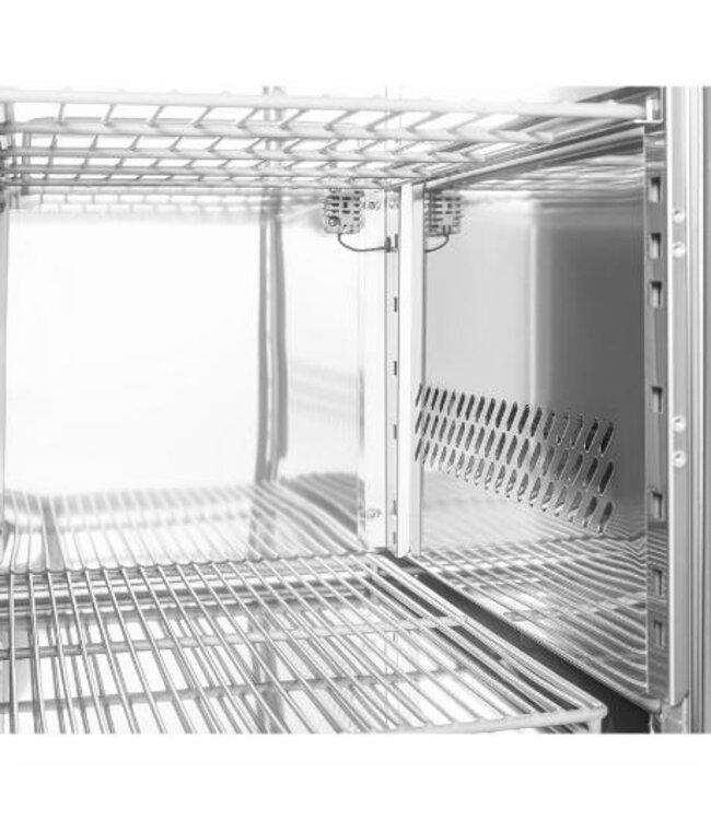 Koelwerkbank RVS | 1 Deur 2 lades | Met wielen | 314L | (H)86x(B)136x(D)70cm