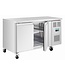 Koelwerkbank RVS | 2 Deurs | 260L | (H)86x(B)136x(D)60cm