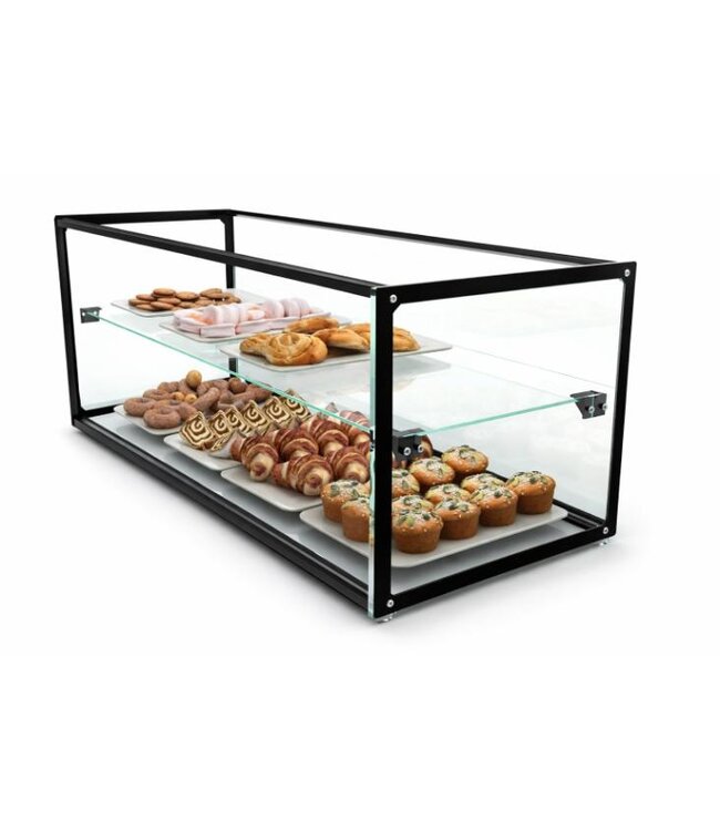 Glazen vitrine neutraal - 55x39,8x38,1cm