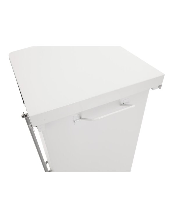 Industriële pedaalemmer - 45 Liter - Wit staal of Mat RVS