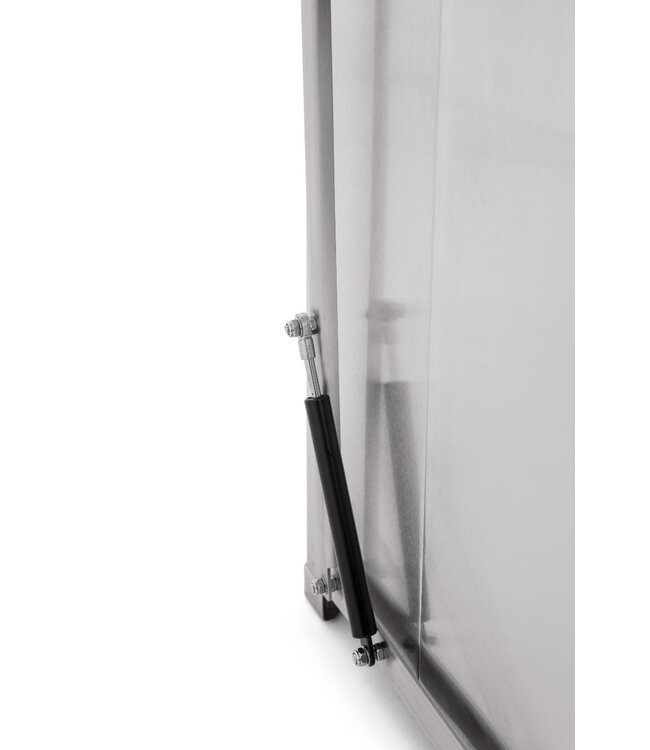 Industriële pedaalemmer - 90 Liter - Wit staal of Mat RVS