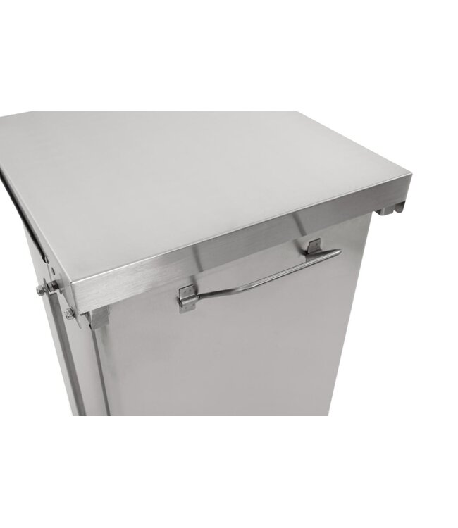 Industriële pedaalemmer - 90 Liter - Wit staal of Mat RVS