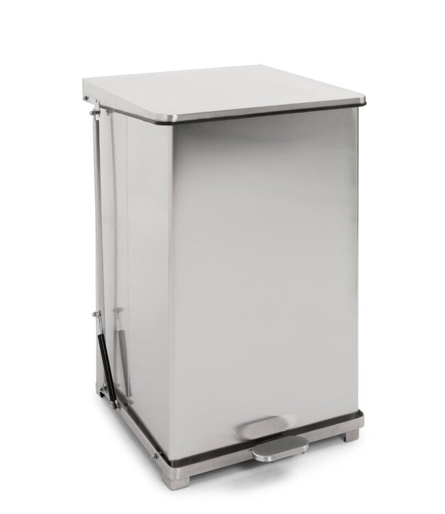 Industriële pedaalemmer - 152 Liter - Wit staal of Mat RVS