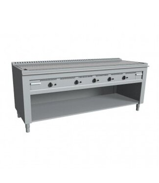 Casta Teppanyaki grill TEP5/200G | 5 Zones | Gas | Staand | 200cm breed