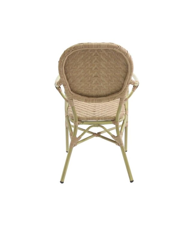 Terrasstoel Tango | Stapelbaar | Rotan | Bamboo-Natural