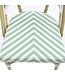 Terrasstoel Paris | Stapelbaar | Rotan | Bamboo-Wit/Pastel Groen