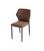 Feros Stoel Louis | Stapelbaar | Kunstleder | Cognac