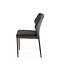 Stoel Louis | Stapelbaar | Kunstleder | Zwart